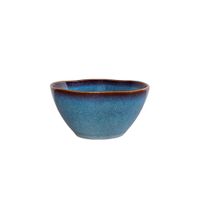 Bowl de Cerámica Estilo Elegante Azul Tornasol 5.9 Plg