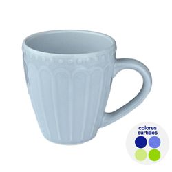 Pocillo de Porcelana Perlado 11.7 Onz Colores Surtidos