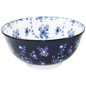 Set de 4 Bowls Diseño Hojas Azules 6 Plg