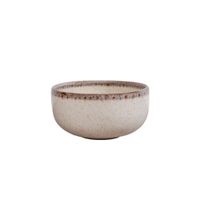 Bowl de Cerámica Estilo Elegante Crema Tornasol 5.9 Plg