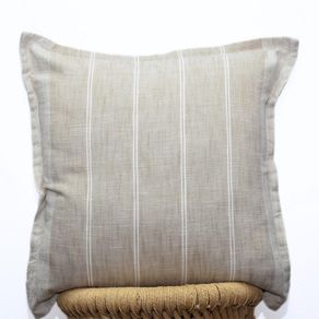 Funda de Cojín Rayas Verticales 45 x 45 Cm Beige