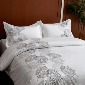 Funda Duvet Bordada Color Blanco King