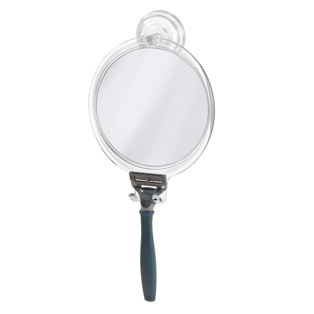 Espejo para Ducha de Plástico con Succión Color Transparente