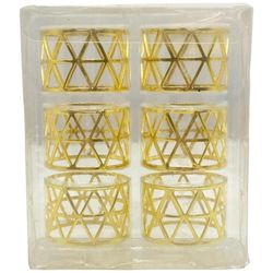 Set de 6 Anillos para Servilleta Dorados