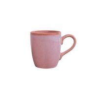 Pocillo de Cerámica Estilo Elegante Rosa Tornasol 12.8 Onz