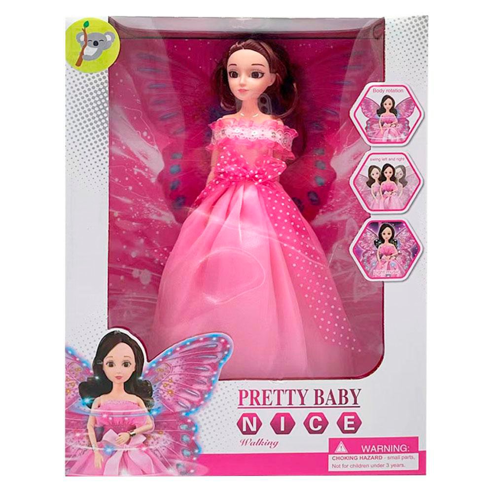 Muñeca Pretty Baby Nice con Alas y Movimiento Vestido Rosado Muñeca con Alas y Movimiento…