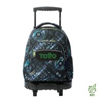 Mochila Ruedas Porta PC 15.4" Diseño Disco