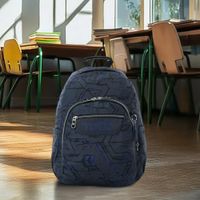 Mochila Juvenil Porta PC 14" Acuarela Gris