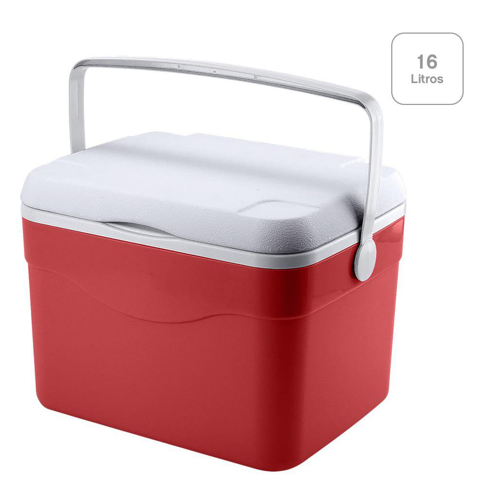 Hielera Polar Cuadrada de 16 L - Varios Colores Rojo