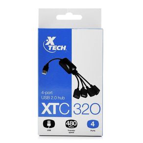 Xtech Hub Usb 2.0 De 4 Puertos