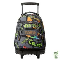 Mochila Ruedas Porta PC 15.4" Diseño Monster Truck