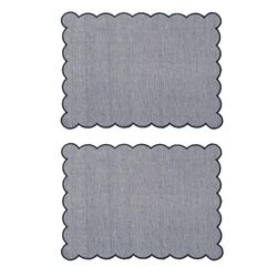 Set 2 Individuales Azules 33 X 45 Cm