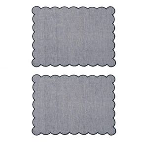 Set 2 Individuales Azules 33 X 45 Cm