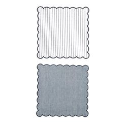 Set 2 Servilletas De Tela Azul
