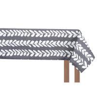 Mantel Floral Gris 140x260 Cm
