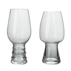 Set de 2 Vasos de Vidrio para Cerveza