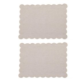 Set 2 Individuales Beige 33 X 45 Cm