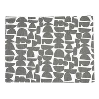 Mantel Individual Con Diseño Abstracto Gris