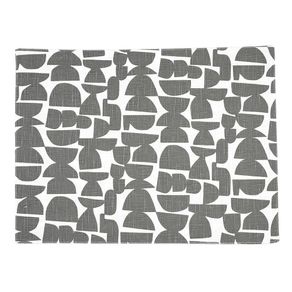 Mantel Individual Con Diseño Abstracto Gris