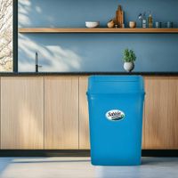 Cesto para Basura con Balancín Frontal Azul  42 L
