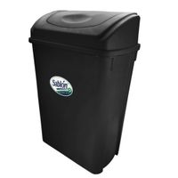Cesto para Basura con Balancín Frontal Negro 42 L