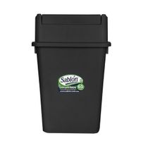Cesto para Basura con Balancín Frontal Negro 65 L