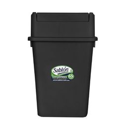 Cesto para Basura con Balancín Frontal Negro 65 L