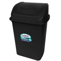 Cesto para Basura con Balancín Frontal Negro 65 L