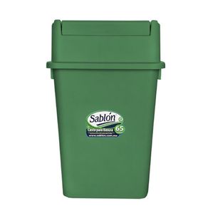 Cesto para Basura con Balancín Frontal Verde 65 L