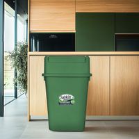 Cesto para Basura con Balancín Frontal Verde 65 L