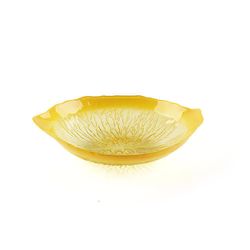 Bowl Decorativo de Vidrio Diseño Limón 30 Cm