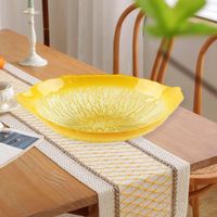 Bowl Decorativo de Vidrio Diseño Limón 30 Cm