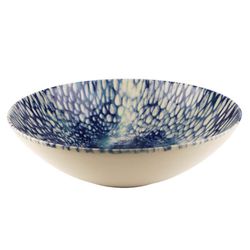 Bowl Decorativo de Cerámica Beige Diseño Galatic