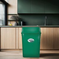 Cesto para Basura con Balancín Frontal Verde 42 L