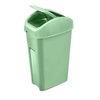 Bote de Basura Cuadrado con Balancín Te Verde 50 L