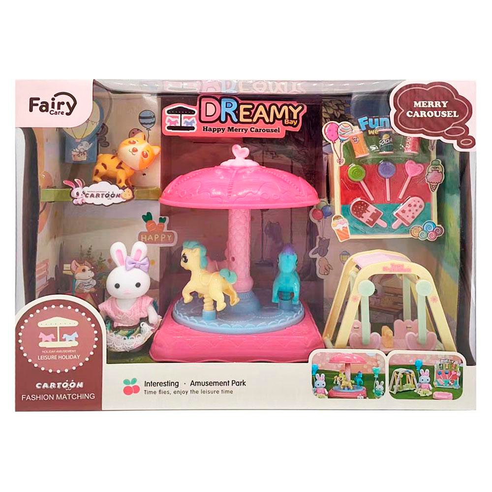 Set de Juego Bahía de Ensueño con Carrusel y Accesorios