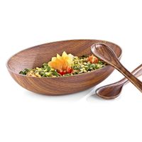 Ensaladera con Servidores Color Madera