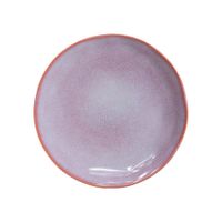 Plato para Postre Rosa Tornasol con Orilla 8.3 Plg