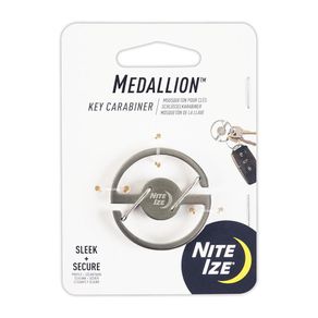 Mosquetón en Forma de Medallón para Llaves