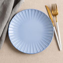 Plato para Postre Celeste Tornasol 8.3 Plg