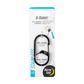 Mosquetón Doble G-Series de Acero Inoxidable