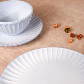 Plato para Cena Celeste Tornasol 10.8 Plg