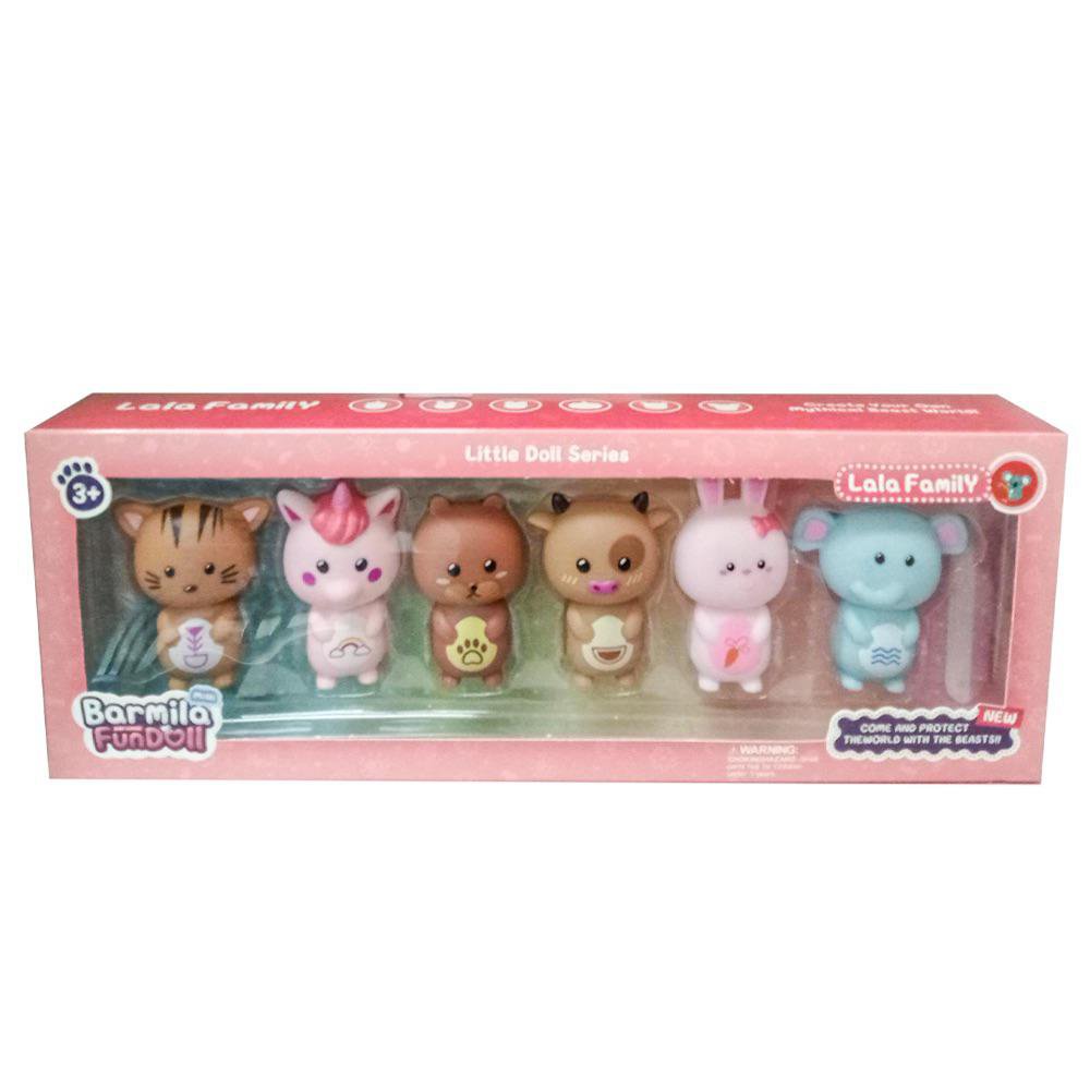 Set de Figuras de Animales Lola Family de 6 Piezas 3+ Años Figuras de Animales Caricatures…