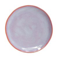 Plato para Cena Rosa Tornasol con Orilla 10.8 Plg