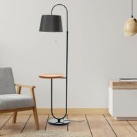 Lampara-de-Pie-1-Luz-con-Mesa-2-en-1-Gris