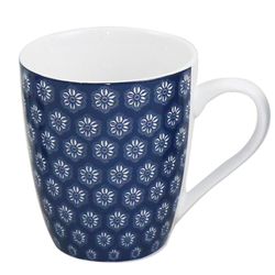 Set de 4 Pocillos Diseño de Flores 12 Onz