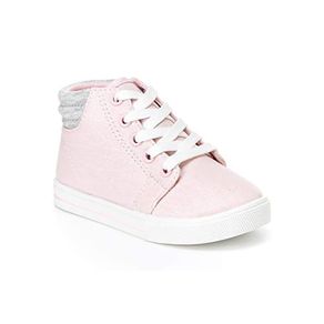 Tenis Alto Charlie Rosado Talla 0-12 Meses