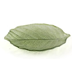 Plato en Forma de Hoja Verde