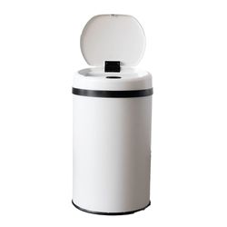 Basurero Inteligente Blanco con Sensor 30 L