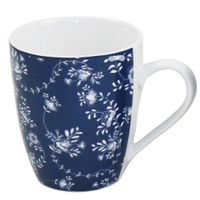 Set de 4 Pocillos Diseño de Hojas 12 Onz